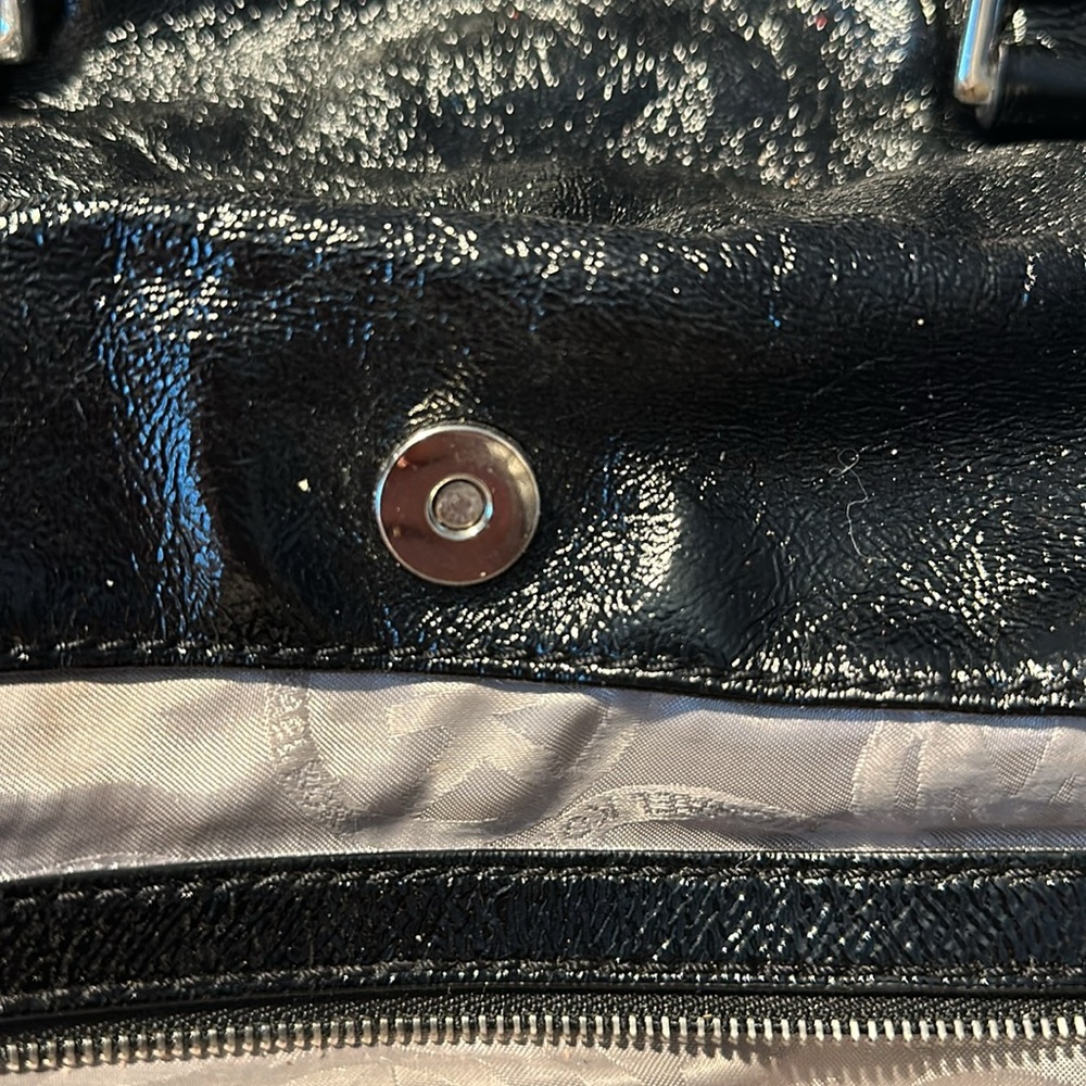 Michael Kors Black Patent Leather Satchel - Picture 13 of 16
